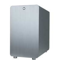 SKTC机箱Q5铝机箱ATX大板游戏机箱钢化玻璃侧透240水冷机箱 Q5银色双面铝侧板