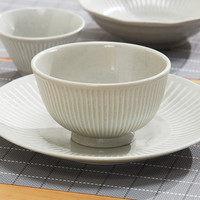 NITORI宜得利家居 家用餐具杯子碗勺餐盘陶瓷超轻量 缤纷 银灰釉 9cm超轻量小碟 银灰釉