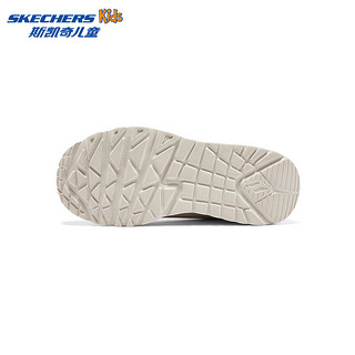 Skechers斯凯奇UNO系列糖果鞋儿童涂鸦低帮板鞋女大童时尚休闲鞋314067L 自然色/多彩色/NTMT 31码