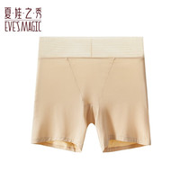 夏.娃.之.秀内裤女棉中腰弹力无痕打底舒适钩花加宽腰围平角打底内裤K3082 肤色 165/95(L)