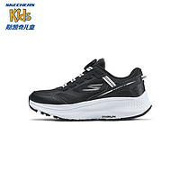 Skechers斯凯奇旋钮体训鞋2024女童旋钮扣缓震跳绳时尚运动鞋303945L 男童/黑色/白色/BKW 33码