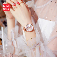 名创优品(MINISO)手表女款运动款少女十大品牌简约风爱心盘女士石英女表