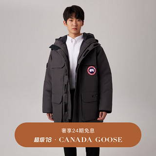 CANADA GOOSE Expedition 男士派克大衣经典升级大鹅羽绒服 2051M 66 石墨色 S