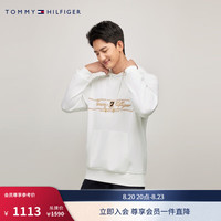 TOMMY HILFIGER【休闲连帽】24新款秋冬男装美式金线签字刺绣卫衣78JA837