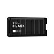 西部数据 WD BLACK P40 USB3.2Gen 移动固态硬盘 Type-C 2TB 黑色