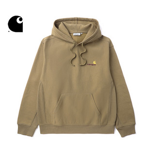 carhartt WIP 卫衣男装秋冬经典LOGO刺绣连帽卡哈特23I279L KHX/深卡其 M