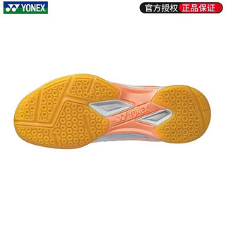 YONEX 尤尼克斯羽毛球鞋男女超轻5代大赛明星同款3D动力碳素缓冲动力垫 SHBAX2LEX 珊瑚橙 女士训练款 45=内长290mm