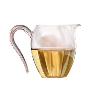 禾器·炫彩台湾禾器怡然茶海高硼硅透明玻璃公道杯 茶具配件公杯耐热分茶器 怡然茶海330ml（粉色）