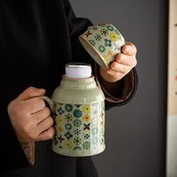 陶瓷小暖壶中式复古暖水壶泡茶焖茶保温壶家用客厅办公水壶水杯