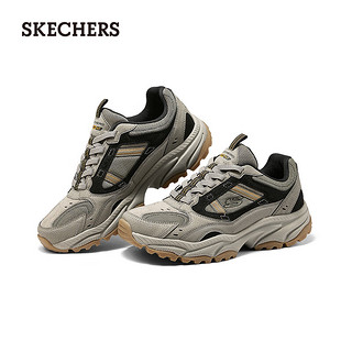 斯凯奇（Skechers）炫酷厚底户外鞋237740 自然色/黑色/NTBK 44