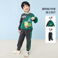 【迪士尼】迷你巴拉 MINI BALA 巴拉保暖男女童套装春秋跑步卫衣运动裤套装