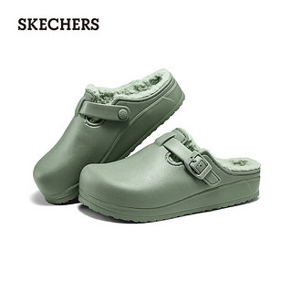 斯凯奇（Skechers）女士一脚蹬泡泡鞋111313 薄荷绿/SAGE 36