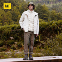 CAT 卡特彼勒 男士防水牛皮户外机能靴 棕色 40