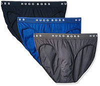 移动专享：HUGO BOSS 男士棉 3 件装迷你三角内裤 ,Large