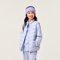 asics亚瑟士童装2024冬季男女儿童三防科技羽绒马甲 8864流光紫 110cm