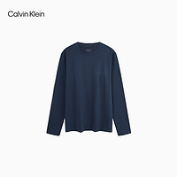 Calvin Klein Jeans24秋季新款男士休闲通勤简约ck字母净色打底长袖T恤J327467