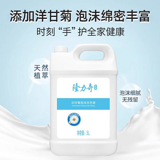 Longrich 隆力奇 洋甘菊泡沫洗手液5L大桶装补充装酒店餐厅家用