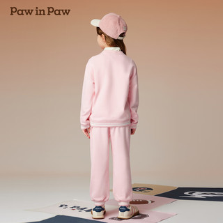 PawinPaw卡通小熊童装2024年秋冬男女童宽松休闲套装舒适运动 Pink粉红色/25 160cm