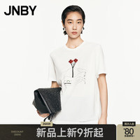 江南布衣 JNBY【商场同款】24秋新品T恤宽松圆领短袖H型5O8112690