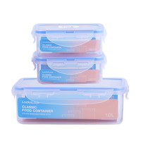 LOCK&LOCK 乐扣乐扣 HPL817S001OBLU_CN 保鲜盒套装 3件套 蓝色