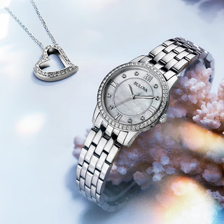 BULOVA 宝路华 水晶系列 27毫米石英腕表 礼盒装 配项链款