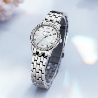 BULOVA 宝路华 水晶系列 27毫米石英腕表 礼盒装 配项链款