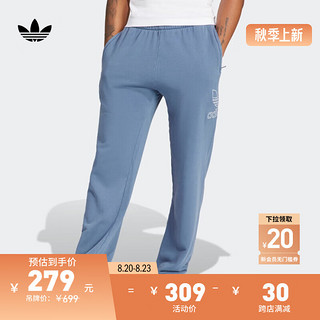 adidas 阿迪达斯 三叶草男装冬季宽松毛圈布运动裤IR7985 灰蓝 A/M