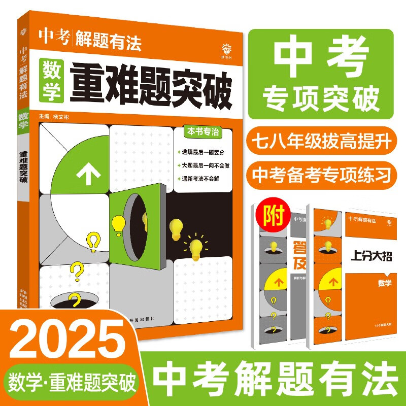 2025版中考必刷题 解题有法 重难题突破 数学 初中总复习中考专项 理想树图书