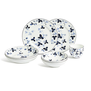 WEDGWOOD 野草莓墨蓝8人餐具套装