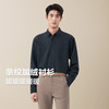 红豆条纹加绒休闲舒适有型男士衬衫 条纹灰L5 1