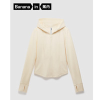 Bananain 蕉内 非常服501Slim女士连帽外套短款 10209470021 象牙白 L