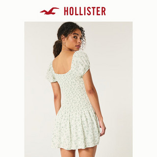 HOLLISTER24秋季辣妹短款蝴蝶袖裙裤式连衣裙 女 KI359-4314 白色碎花 M (165/92A)标准版