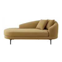 QuanU 全友 111137 布艺休闲贵妃躺椅 反向 姜黄色 180*81*70cm