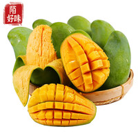 京地达广西桂七芒果 新鲜水果青皮芒果 净含量5斤单果4两起源头直发 贵妃芒5斤特大果(单果3两以上)
