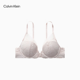 Calvin Klein【黑标系列】24秋季女士ck性感蕾丝薄垫深V文胸QF7907AD MTR-烟粉 36B 36/80B