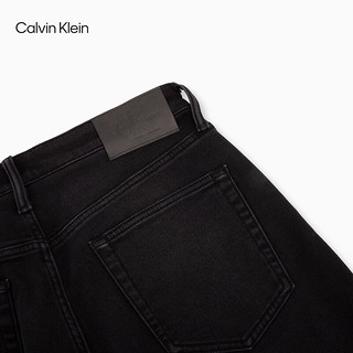 Calvin Klein Jeans【复刻90系列】24秋季男士ck含羊毛直筒牛仔裤J327408 1BY-牛仔黑 33