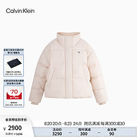 Calvin Klein Jeans【防泼水】24秋季女士ck绒领立领鸭绒羽绒服J224788 ABJ-水红 L