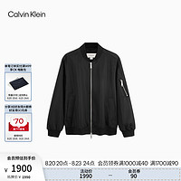 Calvin Klein Jeans【防风防泼水】24秋季男士ck户外防晒棒球夹克J327097 BEH-太空黑 XL