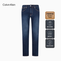 Calvin Klein Jeans24秋季男士ck休闲通勤微弹洗水楔形锥形牛仔裤J326423 1BJ-牛仔蓝 30