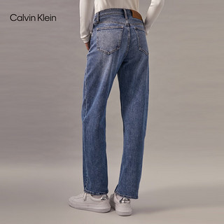 Calvin Klein Jeans【复刻90系列】24秋季女士ck复古直筒牛仔裤J224665 1A4-牛仔浅蓝 26