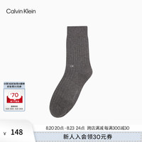 Calvin Klein Jeans24秋季男士简约字母微弹商务休闲中筒袜子LS000353 030-锌灰 1双 OS