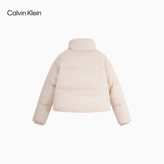 Calvin Klein Jeans24秋季女士休闲通勤ck印花短款立领鸭绒羽绒服J224789 ABJ-水红 M