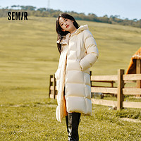 Semir 森马 陈都灵|轻松羽绒服外套 奶白(白鸭绒)10501 160/84A/M