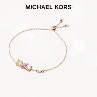MICHAEL KORS迈克高仕MK三生石百搭高级925银手链女轻奢520 玫瑰金色 MKC1540A2791