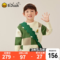 B.Duck【新品】小黄鸭童装男童毛衣宝宝针织套头衫秋冬款儿童毛衫