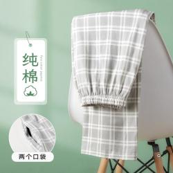 Langsha 浪莎 男士家居裤经典格纹休闲简约宽松透气男士睡裤男