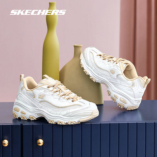 SKECHERS 斯凯奇 女鞋小甜豆老爹鞋春夏季网面透气休闲运动鞋