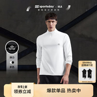 海澜之家(HLA)T恤24新运动SPORTSDAY长袖男秋季 漂白26 175/92A L137~150斤
