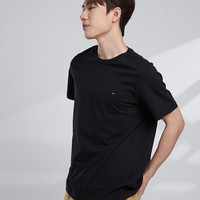 TOMMY/汤米男士短袖T恤潮流纯棉休闲上衣夏季正青年圆领宽松