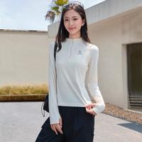 骆驼 CAMEL【防晒速干骑行服】长袖t恤女春秋修身t恤女跑步服运动T恤